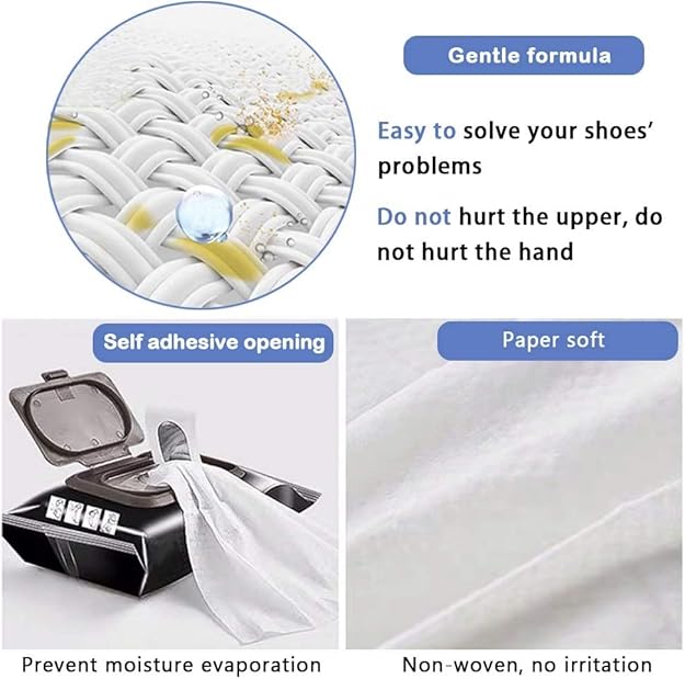Sneaker & Shoe Cleaning Wipes Natural