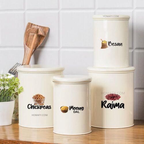 3D Waterproof Kitchen Spice Jar Label Stickers (60 Stickers)