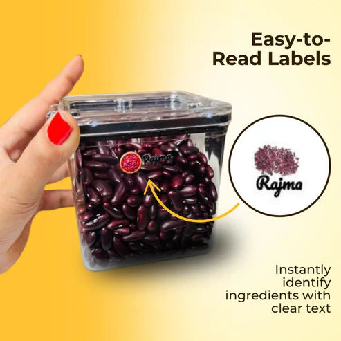 3D Waterproof Kitchen Spice Jar Label Stickers (60 Stickers)