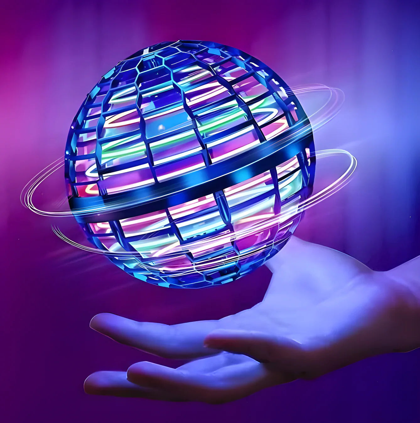 Magic Boomerang Spinner | 360° Flying Ball | Gesture Controlled | LED Show