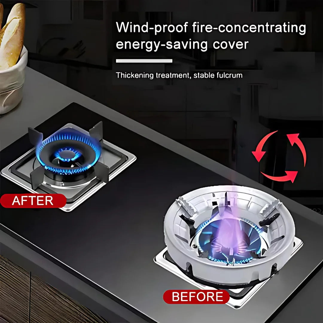 Gas Saver-Gas Saver Burner Stand Gas Saver Jali Home Gas Stove Fire & Windproof Energy Saving Stand (Fire saving stand)