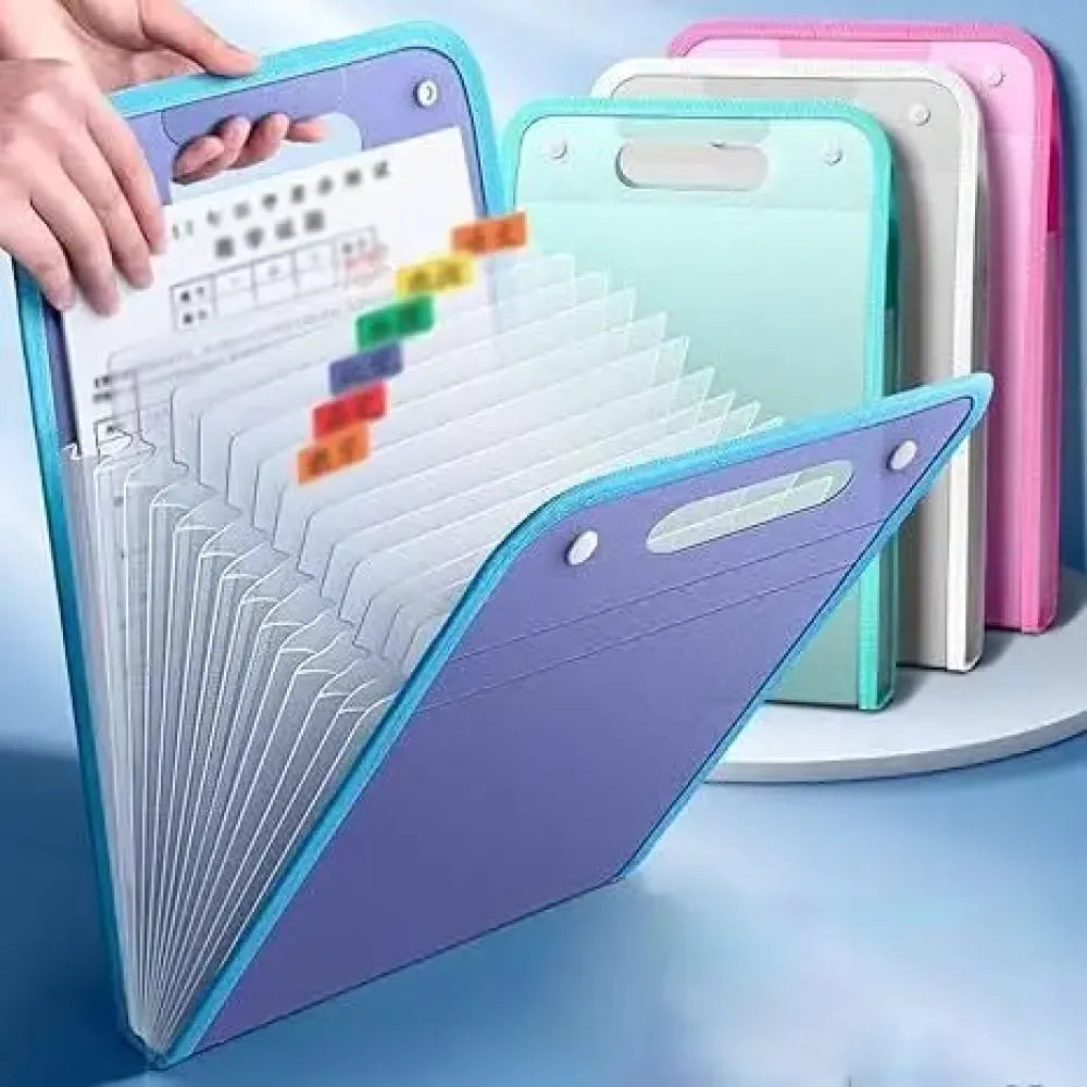 Portable 13 Layer File Folder Bag