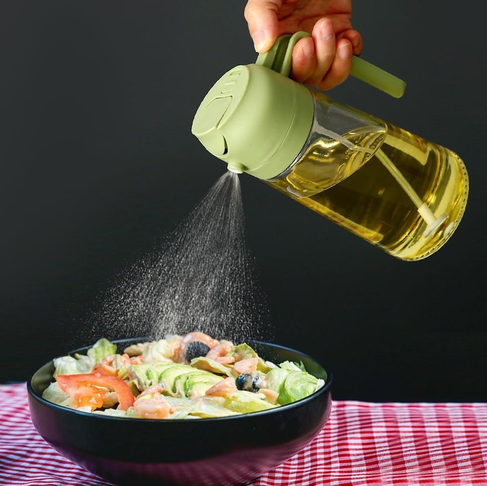 2 in 1 - Portable Sprayer Oil Dispenser - 500ml