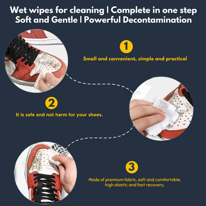 Sneaker & Shoe Cleaning Wipes Natural