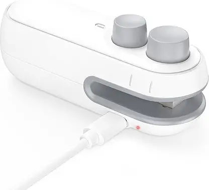 Mini Seal Machine, 2 in 1 USB Rechargeable Magnetic Heat Sealing Machine Manual Vacuum Bag Sealer