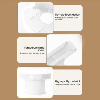 Smart Bed Sheet Holder Straps - Adjustable Corner Clips