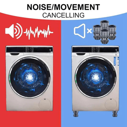 Washing Machine Footpads Adjustable Height  | Anti vibration pad (Pack Of 4)