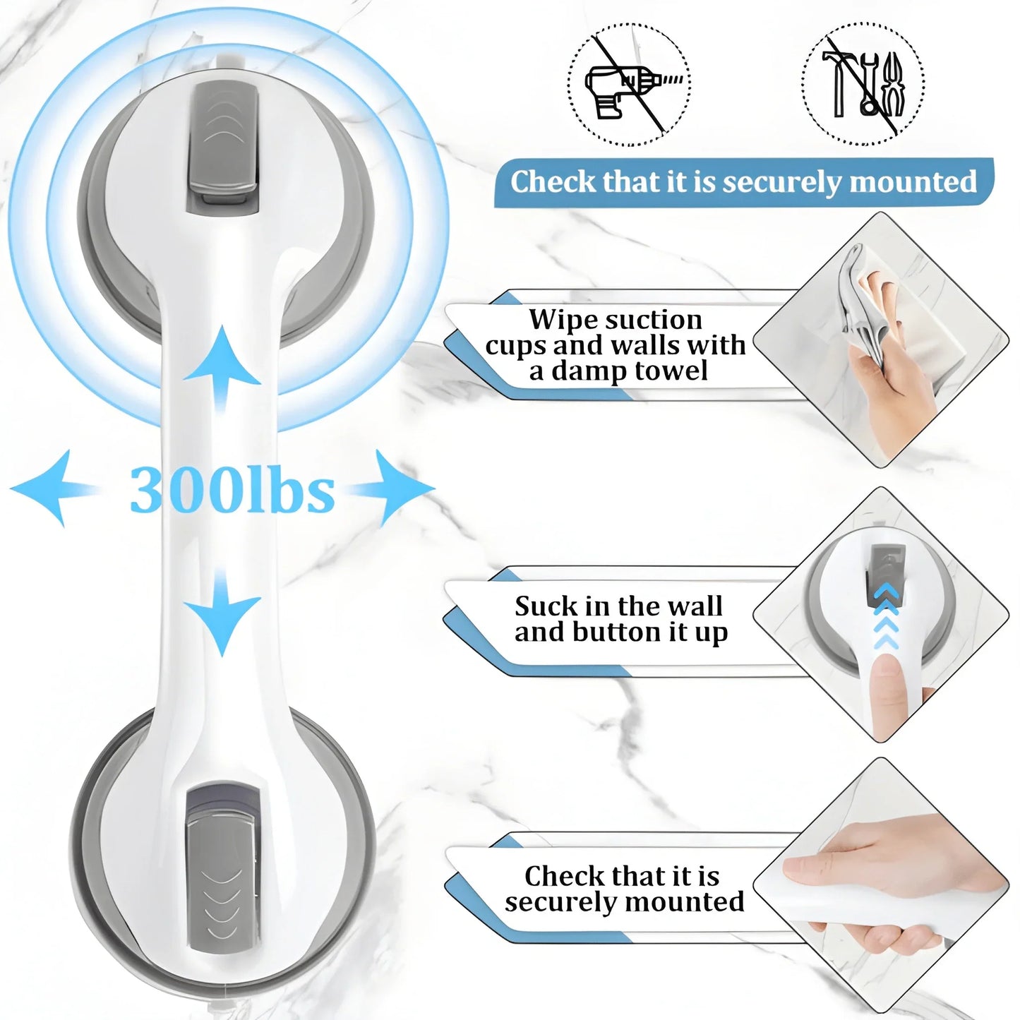 Safety Suction Cup Multipurpose Handle