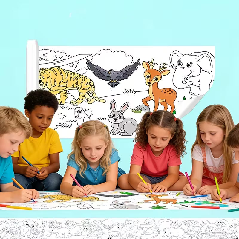 Kids Coloring Drawing Roll ( Buy 2 Get 2 Free ) 30 * 300 Cm