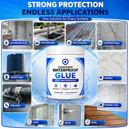 Transparent Waterproof Glue + Free Brush © ( BUY 1 GET 1 FREE )