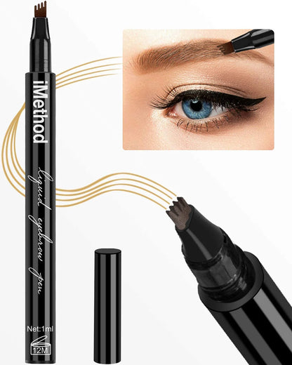 Eyebrow Pen Waterproof 4 Points Long Lasting - (BUY 1 GET 1 FREE)