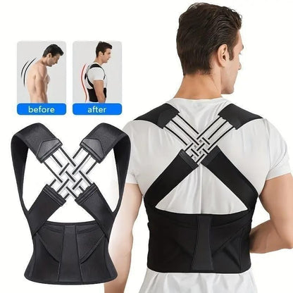 Adjustable Back Posture Corrector for Men - Women