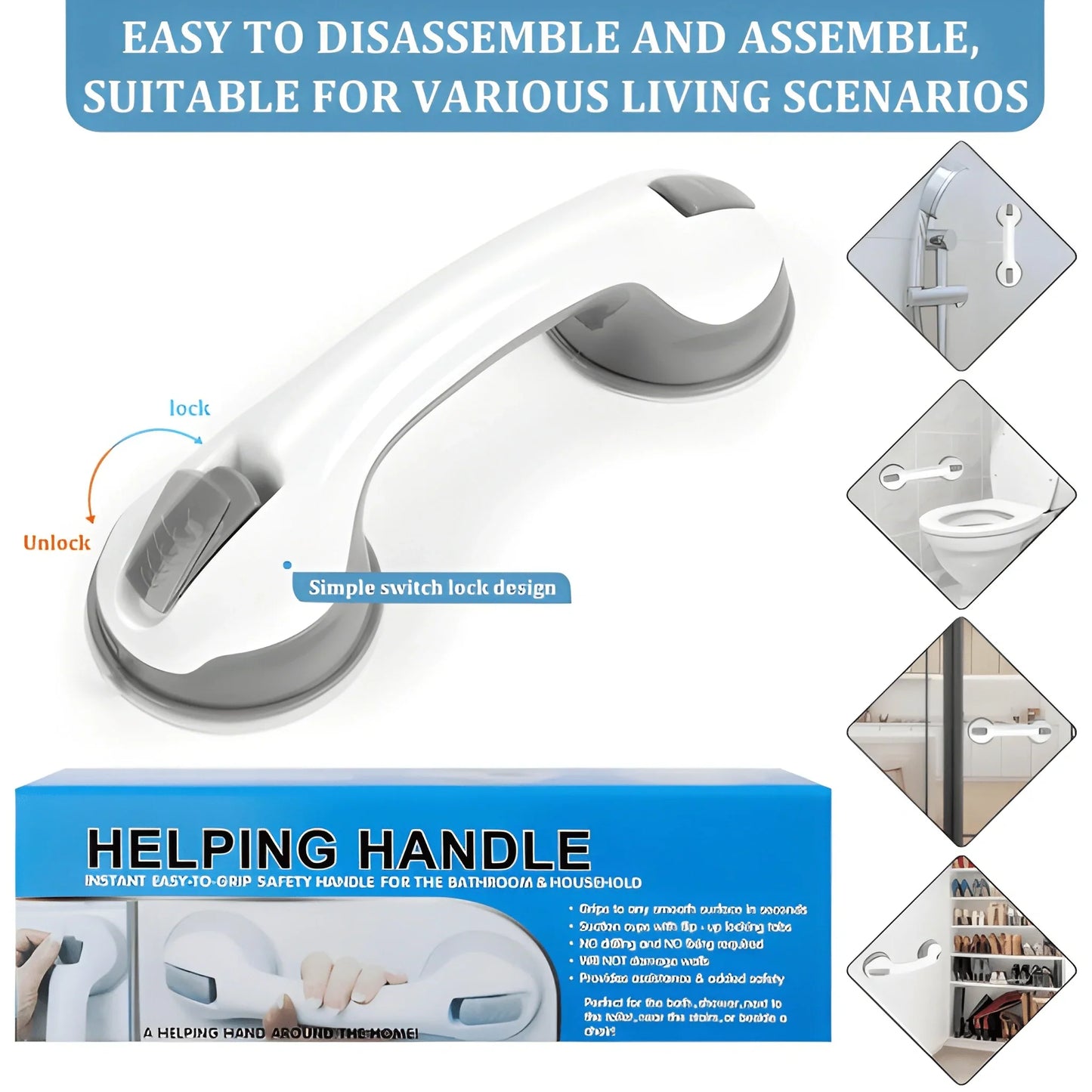 Safety Suction Cup Multipurpose Handle