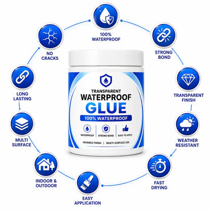 Transparent Waterproof Glue + Free Brush © ( BUY 1 GET 1 FREE )