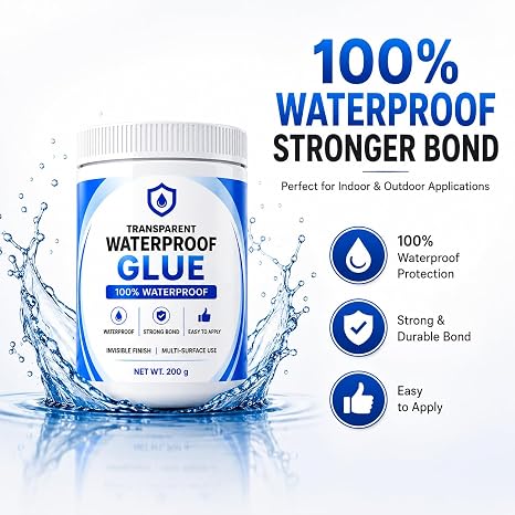 Transparent Waterproof Glue + Free Brush © ( BUY 1 GET 1 FREE )