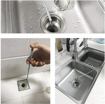 FlexiClean Sink Clean Steel Pipe- 360 degree movement