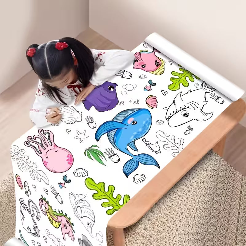 Kids Coloring Drawing Roll ( Buy 2 Get 2 Free ) 30 * 300 Cm