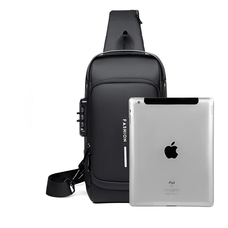 Anti-Theft Locking Sling Bag for Men & Women || USB Port Crossbody