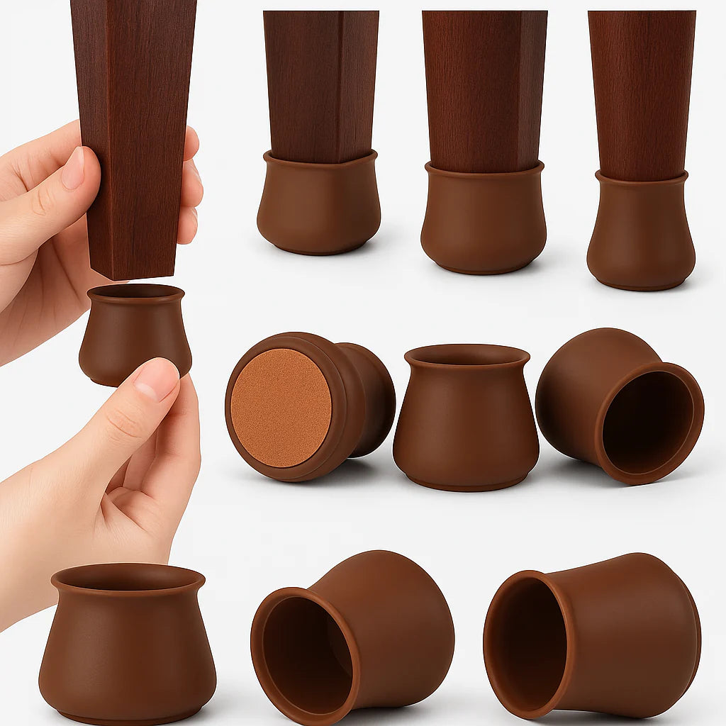 Chair Leg Floor Protectors- Easy movement & No more floor scratches