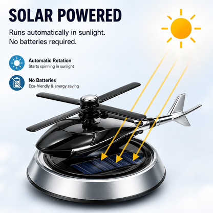 Solar-Helicopter Car Air Freshener