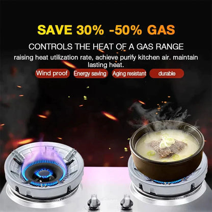 Gas Saver-Gas Saver Burner Stand Gas Saver Jali Home Gas Stove Fire & Windproof Energy Saving Stand (Fire saving stand)