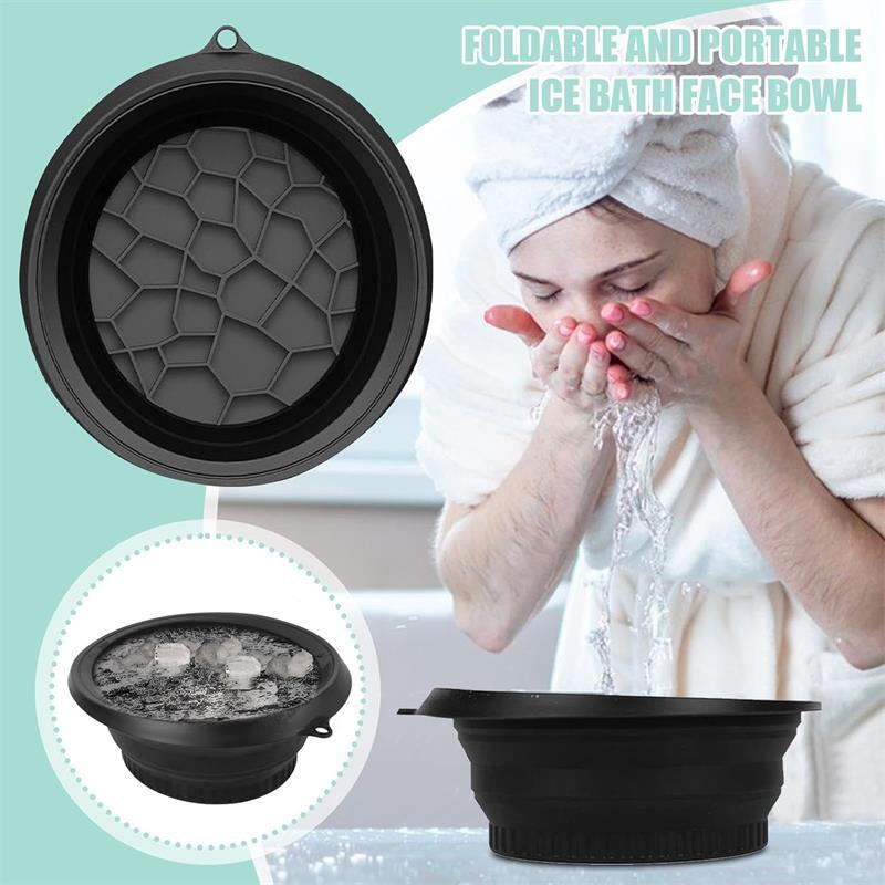Ice Face Therapy Bowl – Collapsible Silicone for Skin Tightening & Glow