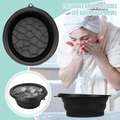 Ice Face Therapy Bowl – Collapsible Silicone for Skin Tightening & Glow