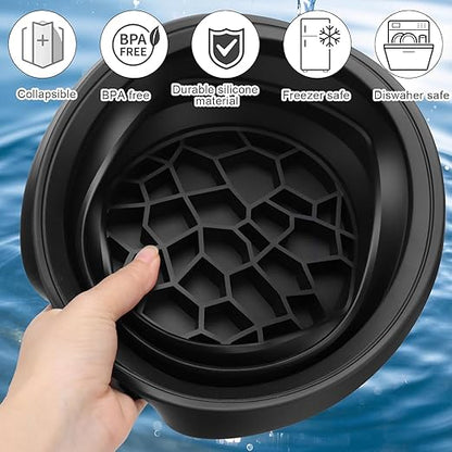 Ice Face Therapy Bowl – Collapsible Silicone for Skin Tightening & Glow
