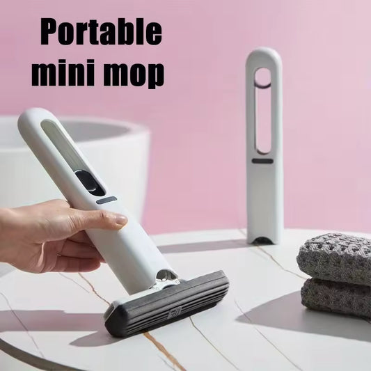 Portable Mini Self-Squeeze Mop – Instant Clean, Super Absorbent
