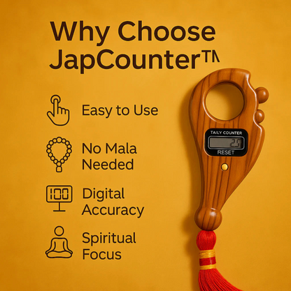 Mala Jaap Counter - Digital Finger Counter for Prayer