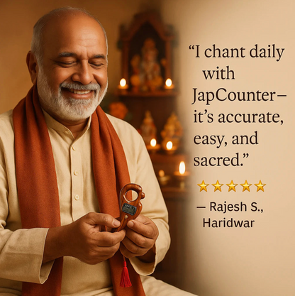 Mala Jaap Counter - Digital Finger Counter for Prayer