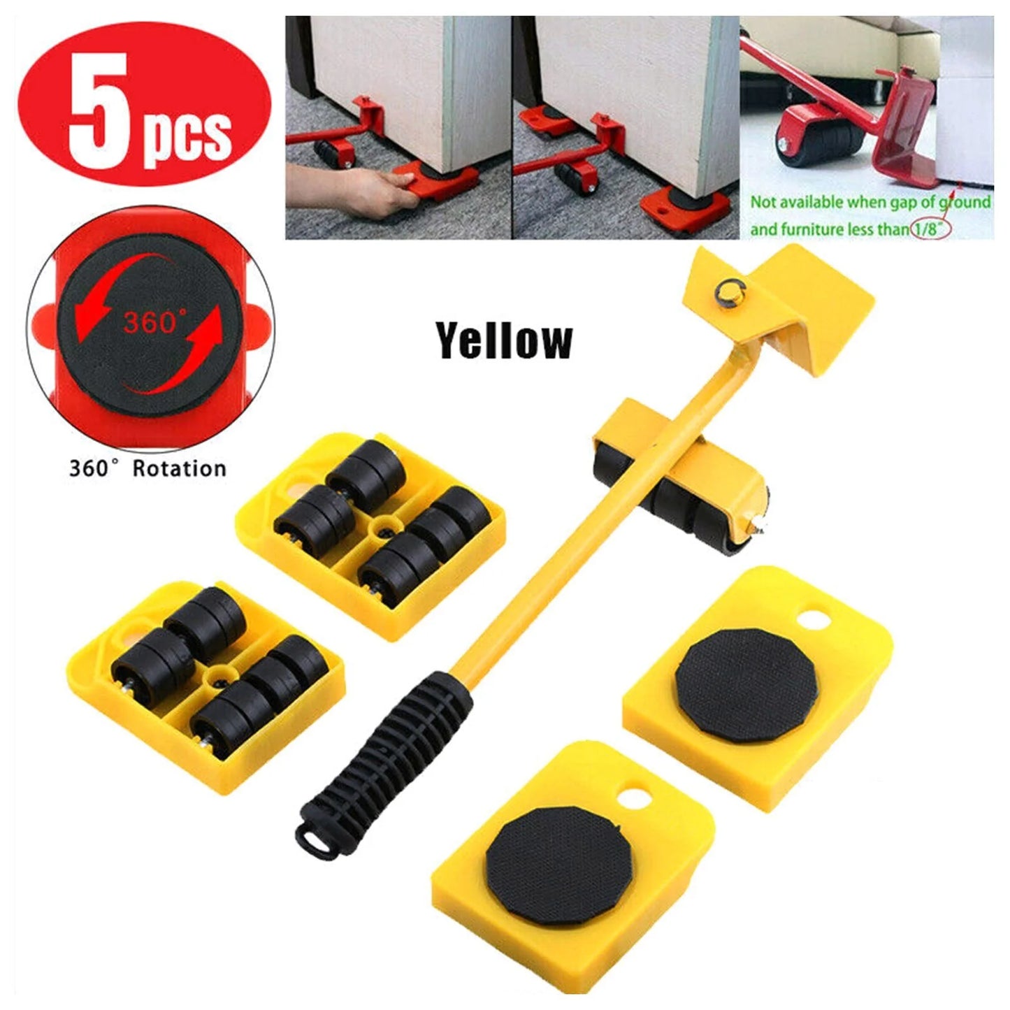 Heavy Furniture Lifter Tools with Sliders for Easy and Safe Shifting
