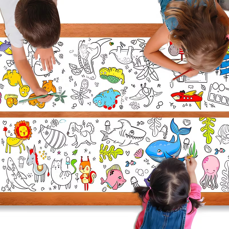 Kids Coloring Drawing Roll ( Buy 2 Get 2 Free ) 30 * 300 Cm
