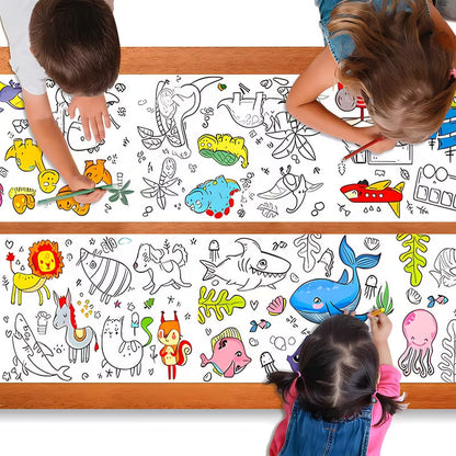 Kids Coloring Drawing Roll ( Buy 2 Get 2 Free ) 30 * 300 Cm
