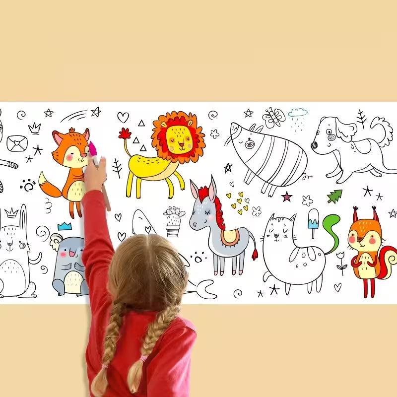 Kids Coloring Drawing Roll ( Buy 2 Get 2 Free ) 30 * 300 Cm