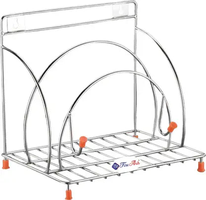 Chakla/Belan Kitchen Rack Steel Chakla Belan Tawa Chimta Stand 4in 1 Chakla Belan Tawa Holder