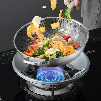 Gas Saver Stand Jali Ring Fire 5 kg Roaster  (Silver)