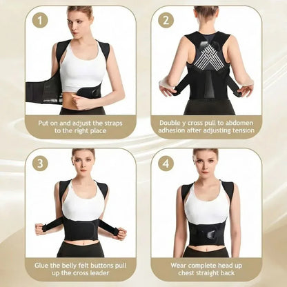 Corrects Your Posture and Relieves Back Pain - Posture Corrector Belt