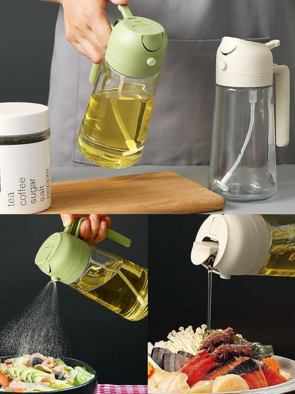 2 in 1 - Portable Sprayer Oil Dispenser - 500ml