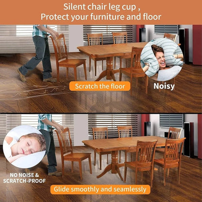 Chair Leg Floor Protectors- Easy movement & No more floor scratches