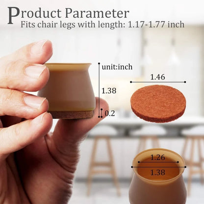 Chair Leg Floor Protectors- Easy movement & No more floor scratches