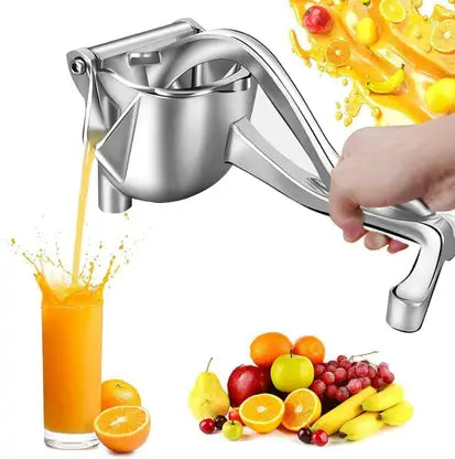 Aluminium Hand Squeezer Heavy Duty Manual Fruit Press Squeezer Fruit Juice Extractor Hand Juicer  (Silver)